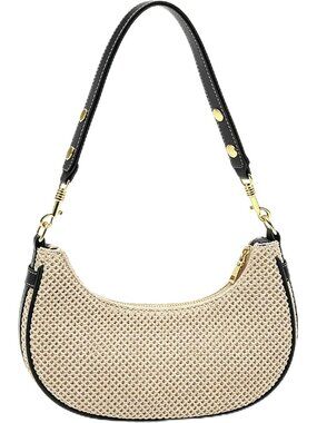 Boho Summer Retro Women's Straw Rattan Beach Tote Bag Crossbody Shoulder Bags Ho